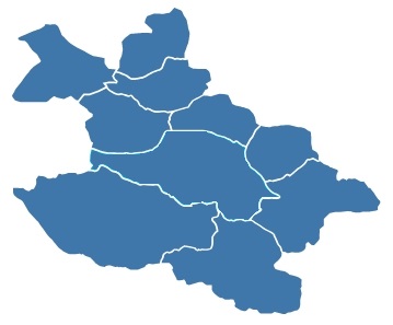 Mapa obszaru działalności  MZWiK